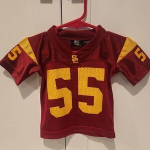 Kids USC Maroon and Yellow Sports Jersey